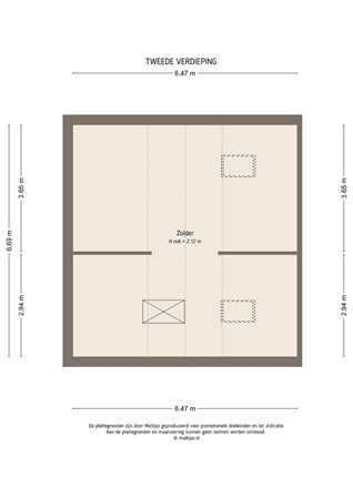 Floorplan - Voorstraat 23, 4147 CA Asperen